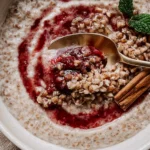 20-Minute Creamy Buckwheat Porridge (Vegan) in a Bowl