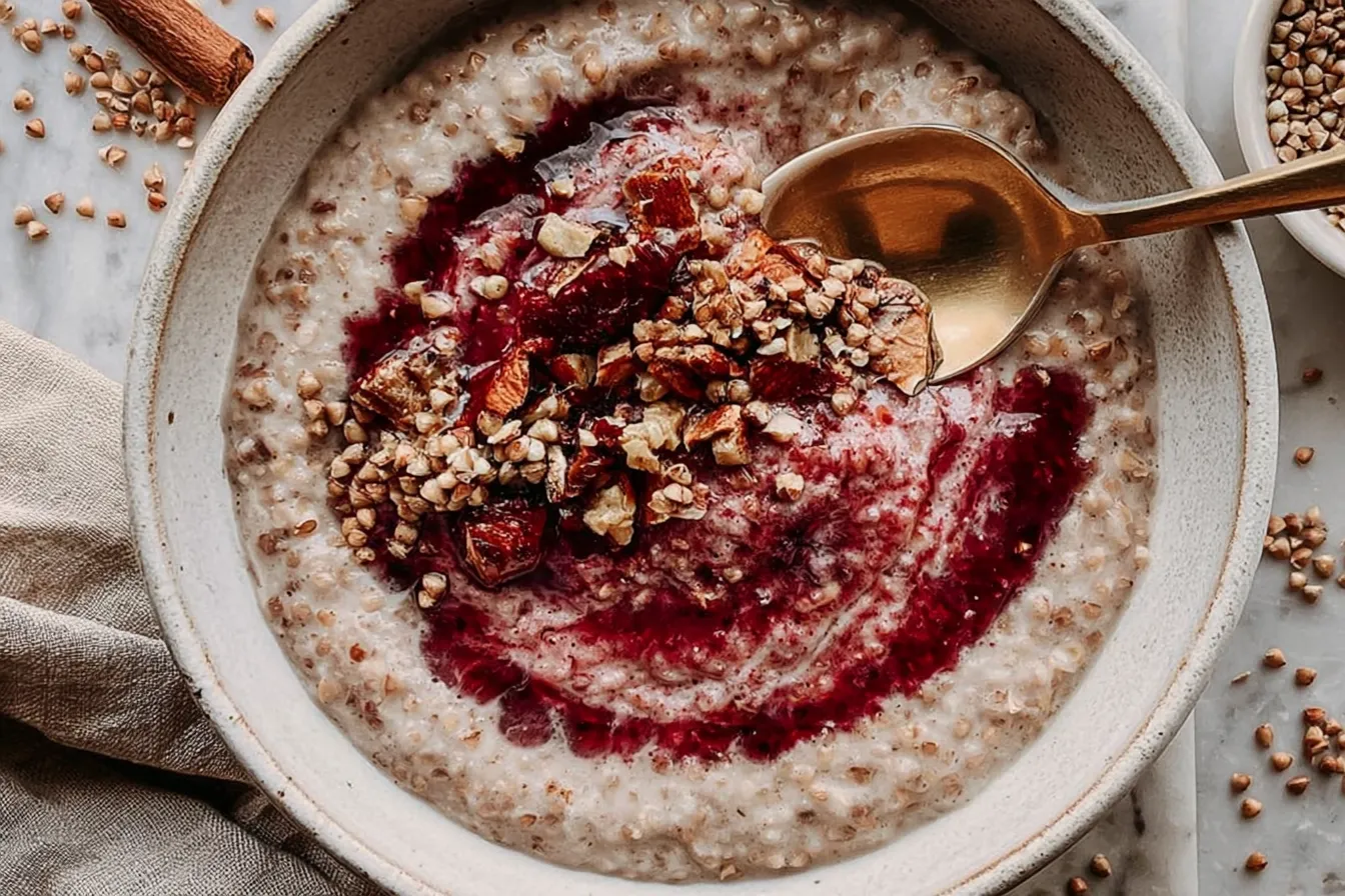20-Minute Creamy Buckwheat Porridge (Vegan)