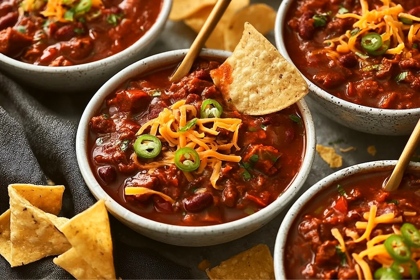 Delicious Bowl of 5-Star, Award-Winning Beef Chili