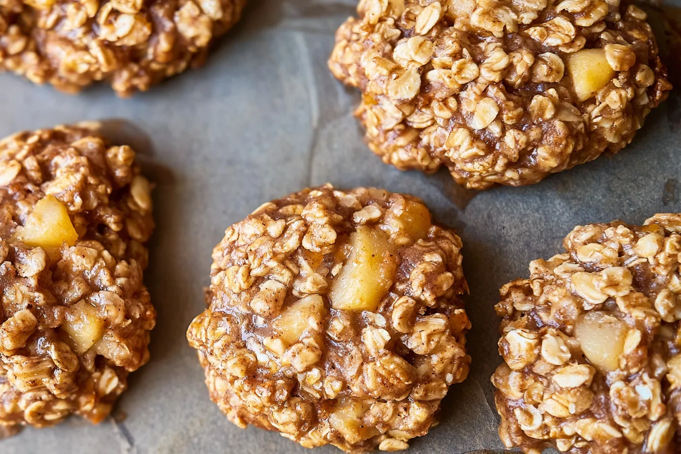 6-Ingredient Healthy Pear Oatmeal Cookies 