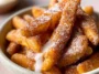Delicious Air Fryer Apple Fries Served with Caramel Dip