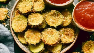 Air Fryer Crispy Parmesan Zucchini Chips Ready to Enjoy