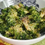 Air Fryer Garlic Parmesan Broccoli: A Deliciously Easy Side 5 Air Fryer Garlic Parmesan Broccoli in a Bowl