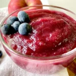 Apple Blueberry Sauce: A Delicious Twist on Tradition 5 Homemade Apple Blueberry Sauce in a Jar