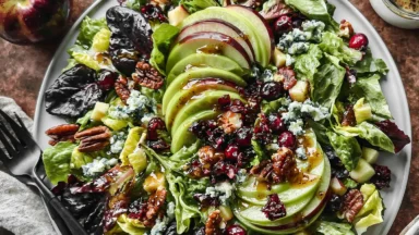 Apple Cranberry Salad With Maple Dijon Dressing - Vibrant and Fresh