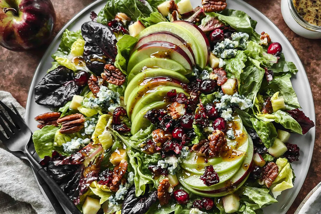 Apple Cranberry Salad With Maple Dijon Dressing - Vibrant and Fresh