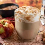 Apple Crisp Macchiato in a Cozy Coffee Shop Setting
