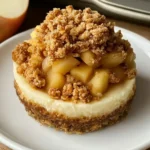 Apple Crisp Mini Cheesecakes For A Fall Dessert Delight 5 Apple Crisp Mini Cheesecakes on a Fall Table