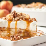Apple Delight Dessert with Caramel Drizzle