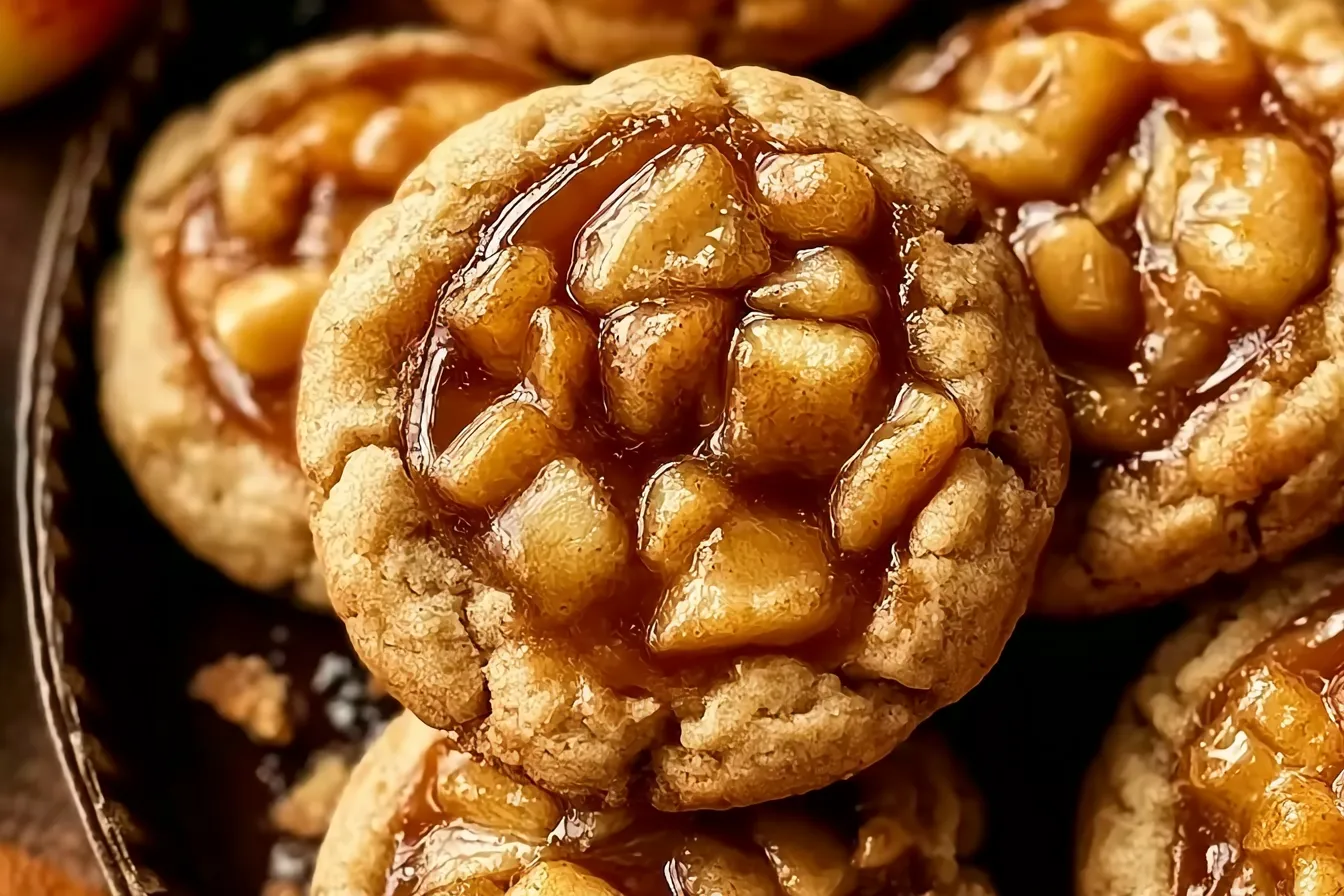 Scrumptious Apple Pie Cookies on a Plate