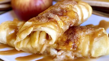Apple Pie Enchiladas Ready to Serve