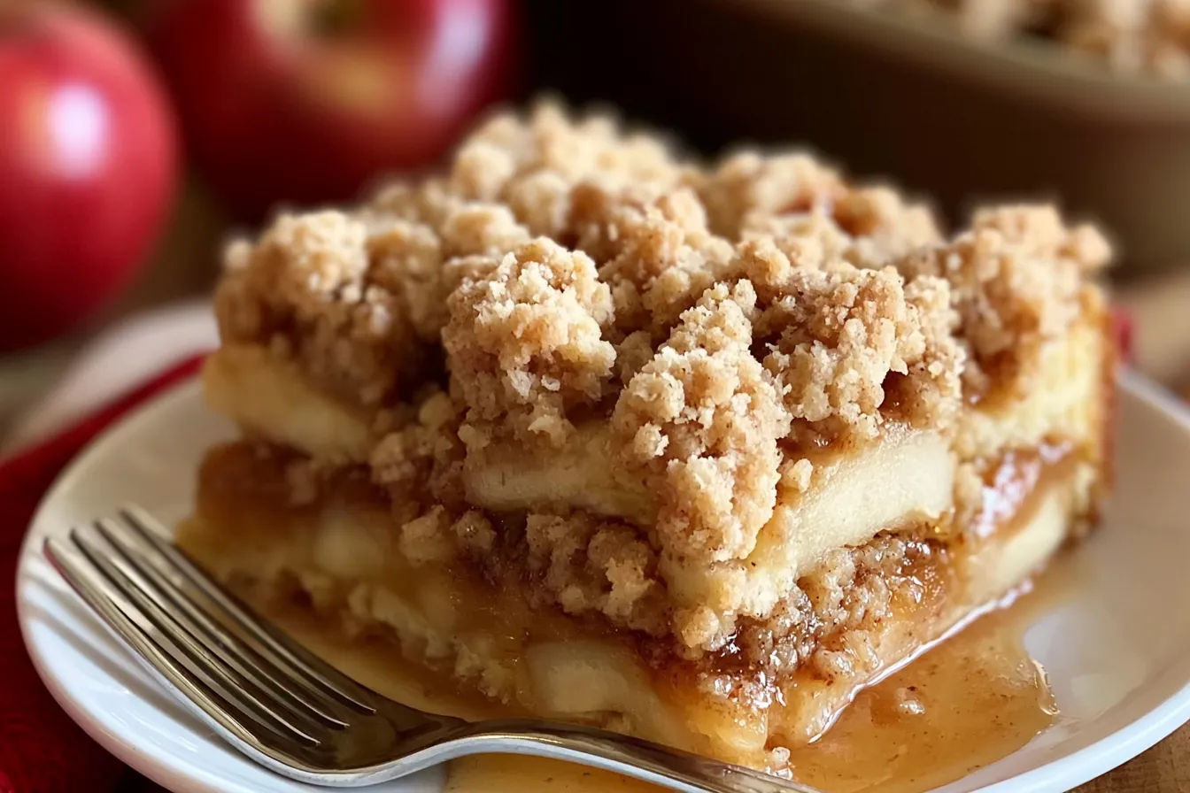 Delicious Apple Pie Filling Coffee Cake Slices