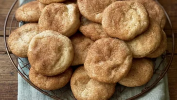 Apple Pie Snickerdoodles Cookies on a Plate
