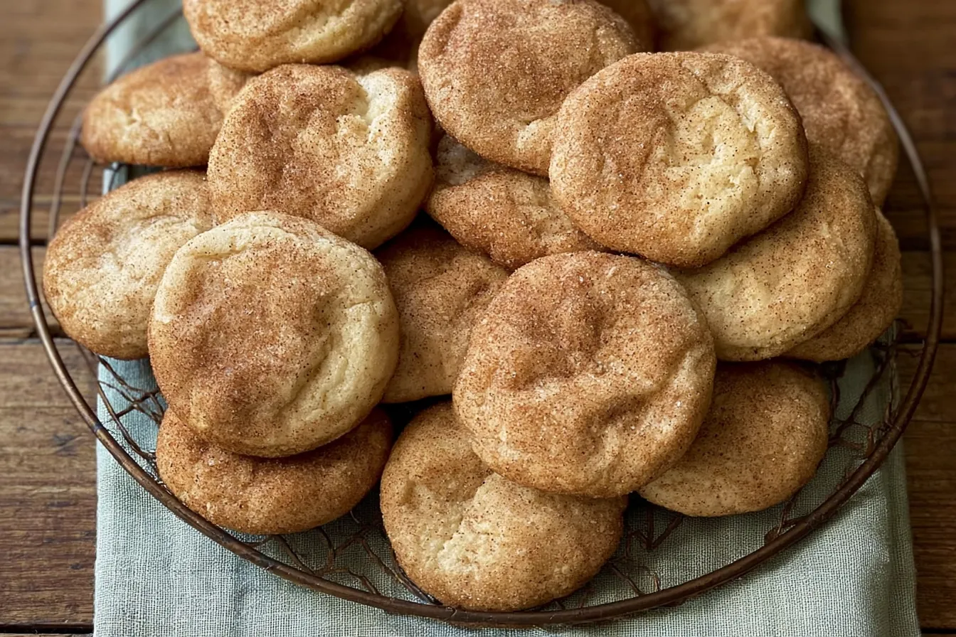 Apple Pie Snickerdoodles Cookies on a Plate