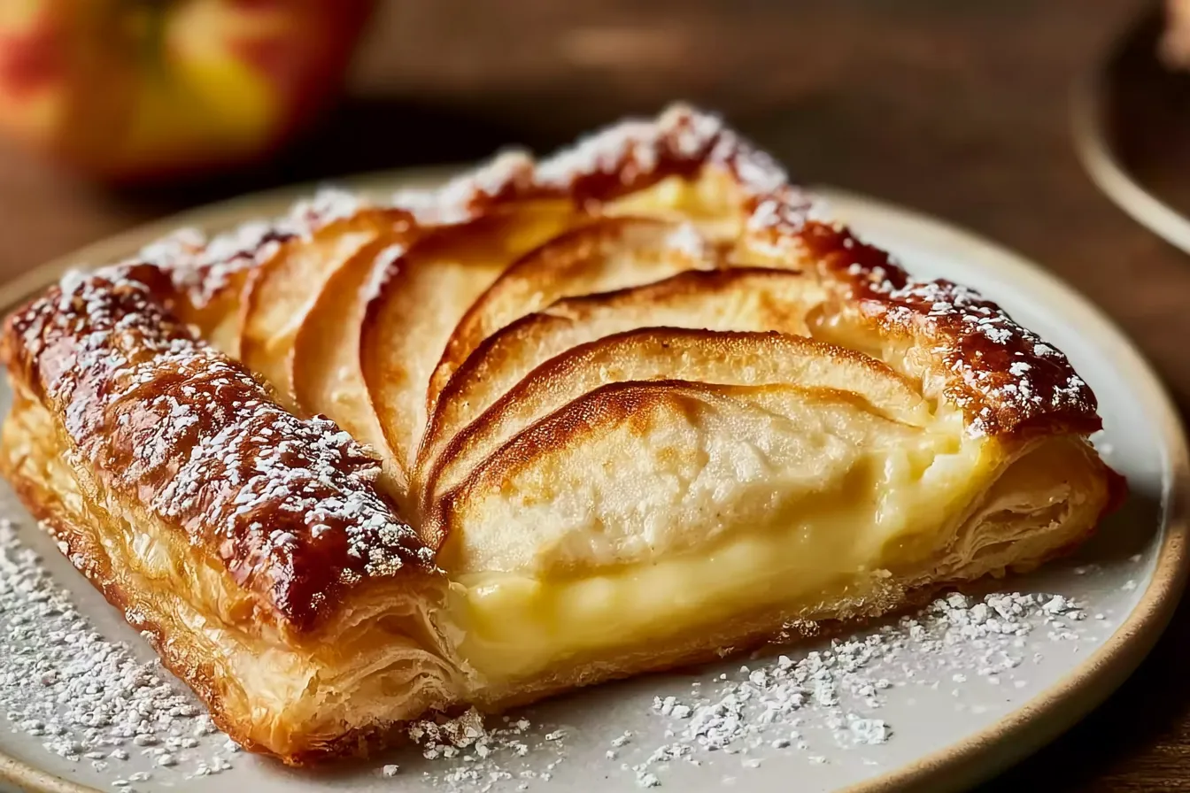 Apple Puff Pastry Tart with Vanilla Custard: A Heavenly Delight 4 Apple Puff Pastry Tart with Vanilla Custard