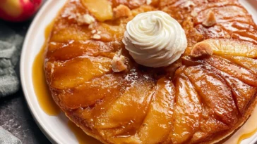 Apple Upside Down Cake Freshly Baked