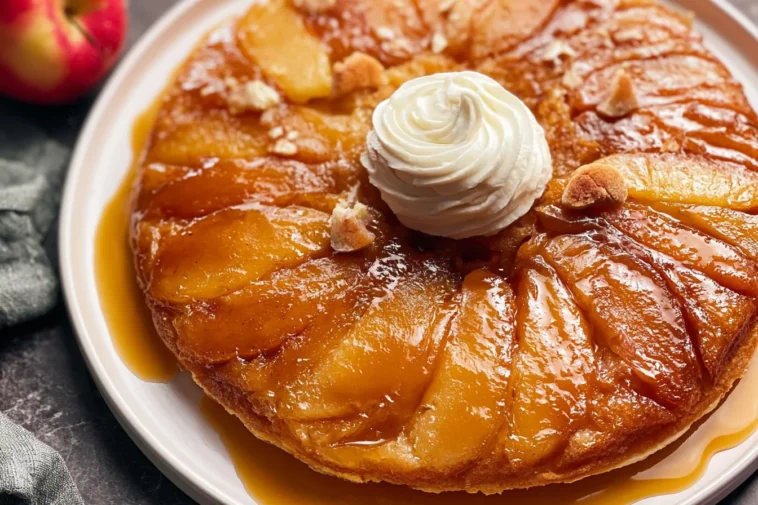 Apple Upside Down Cake: A Delicious Treat to Enjoy 3 Apple Upside Down Cake Freshly Baked