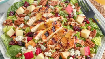 Delicious Autumn Chopped Chicken Salad Ready to Serve