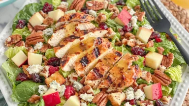 Delicious Autumn Chopped Chicken Salad Ready to Serve