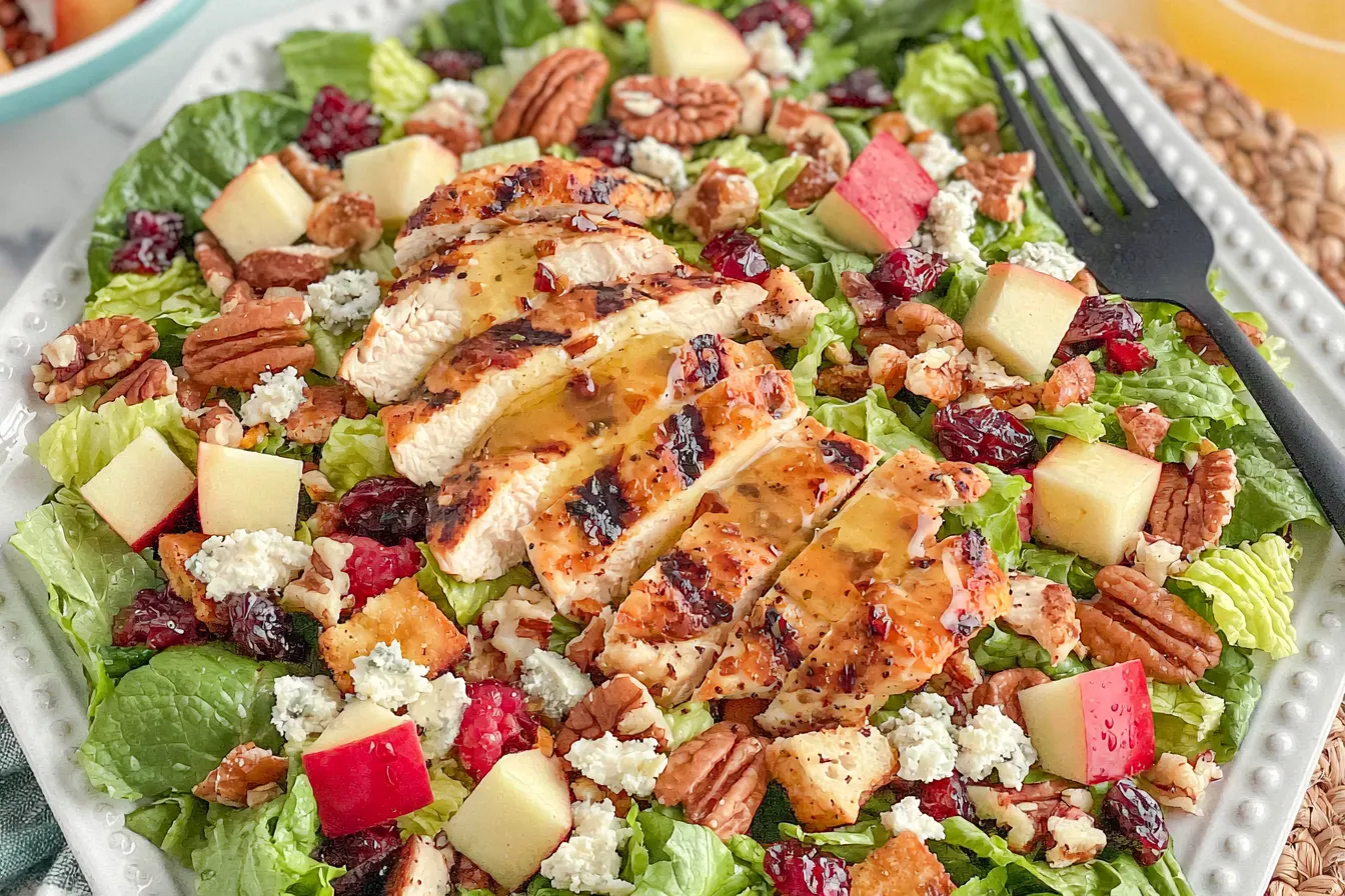 Delicious Autumn Chopped Chicken Salad Ready to Serve