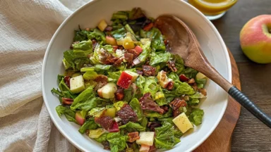 Autumn Chopped Salad with Apple Cider Vinaigrette