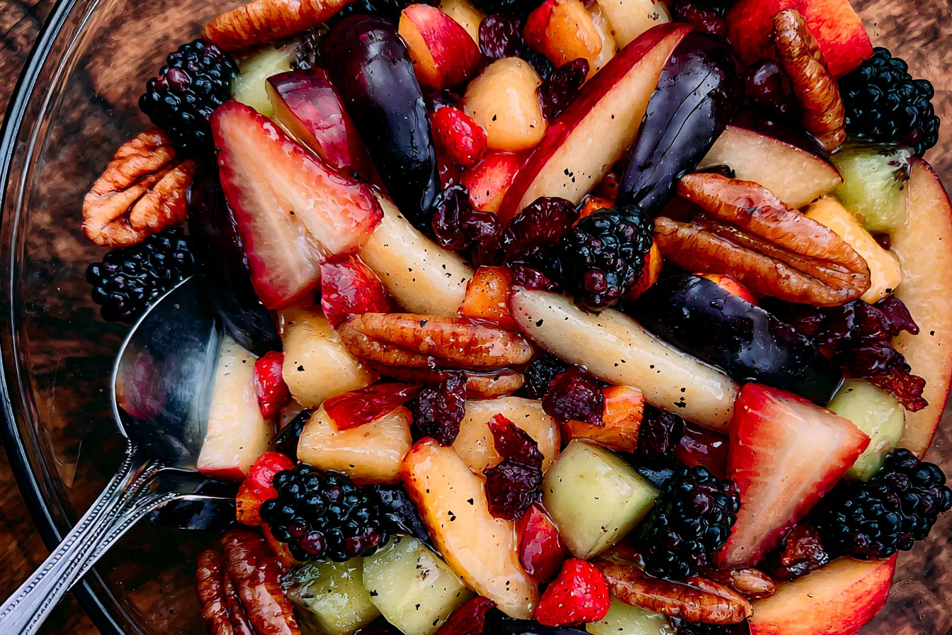 Delicious Autumn Fruit Salad Ready to Serve