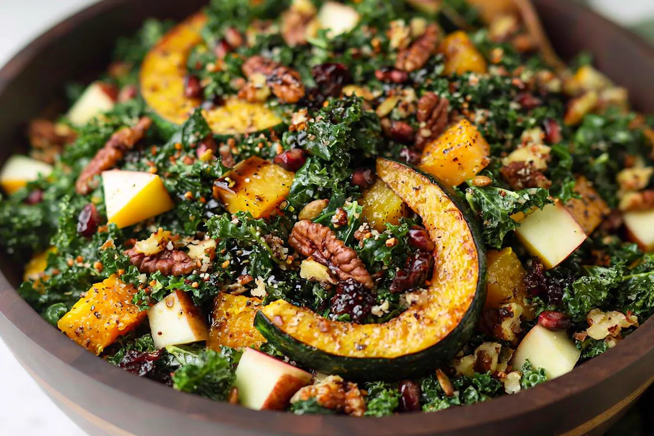 Autumn Kale Salad with Maple Balsamic Vinaigrette Delight 4 Autumn Kale Salad with Maple Balsamic Vinaigrette