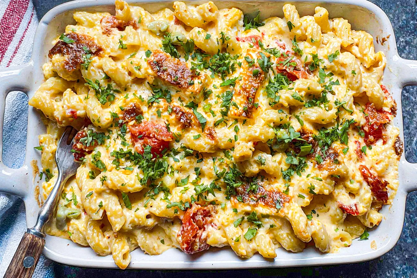Delicious Baked Feta Pasta Ready to Serve