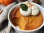 Delicious Baked Pumpkin Pudding with Whipped Cream