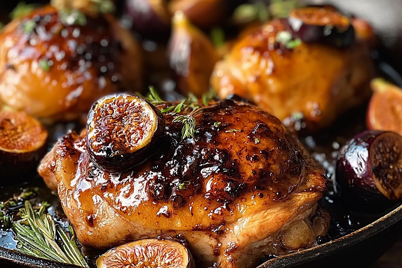 Balsamic Fig Glazed Chicken: A Flavorful Delight 3 Balsamic Fig Glazed Chicken on a Plate
