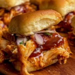 Tasty BBQ Chicken Sliders Ready to Serve