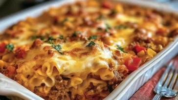 Delicious Beef Lombardi Casserole Ready to Serve