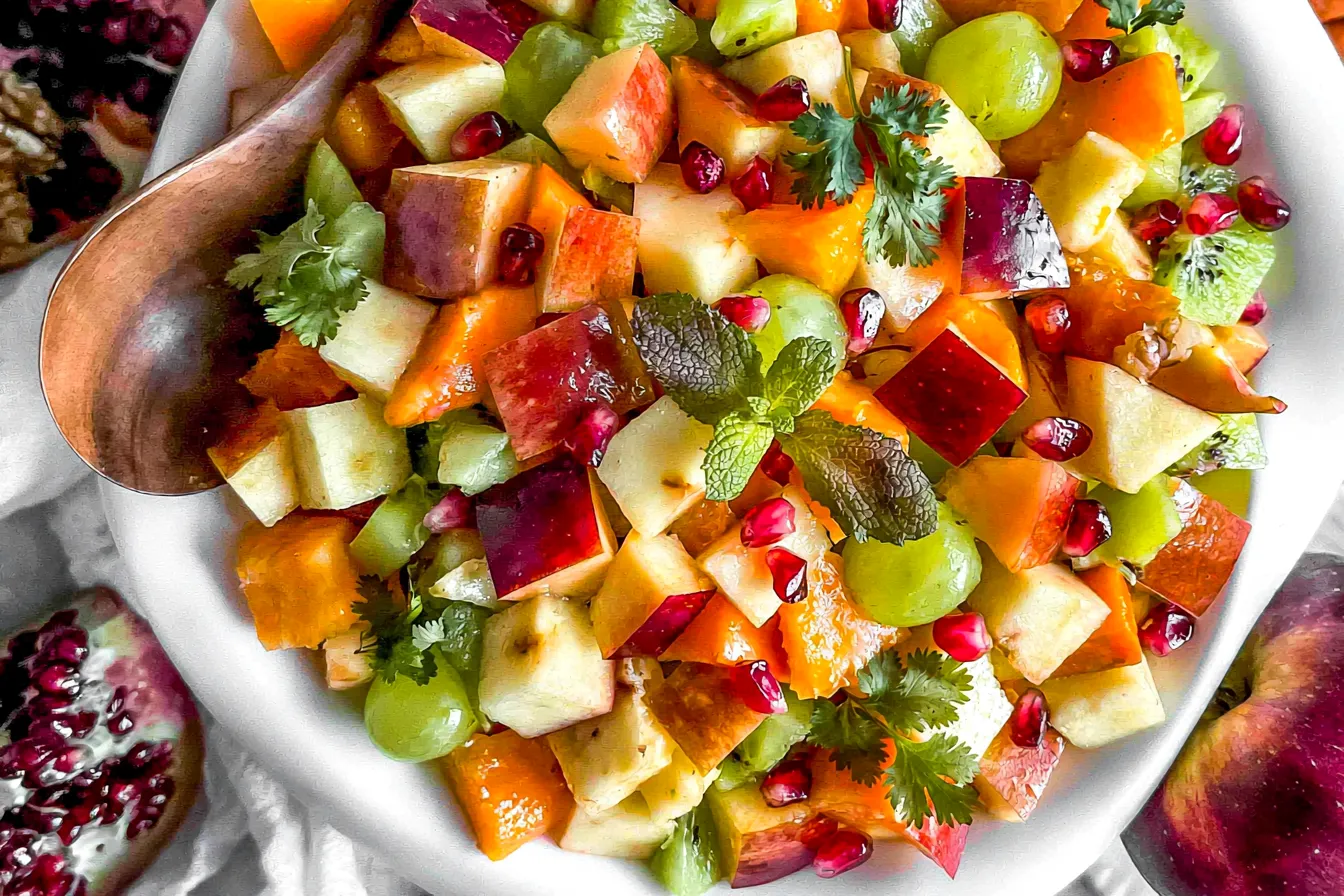 Colorful Fall Fruit Salad for Thanksgiving