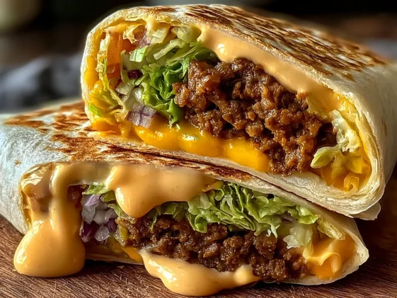Big Mac Wraps Served with Fresh Ingredients