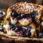 Blueberry Grilled Cheese: A Delicious Twist to Try Today 14 Blueberry Grilled Cheese Sandwich on a Plate
