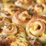Fluffy Breakfast Rolls Freshly Baked in the Oven