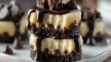 Brownie Bottom Mini Cheesecakes Ready to Serve