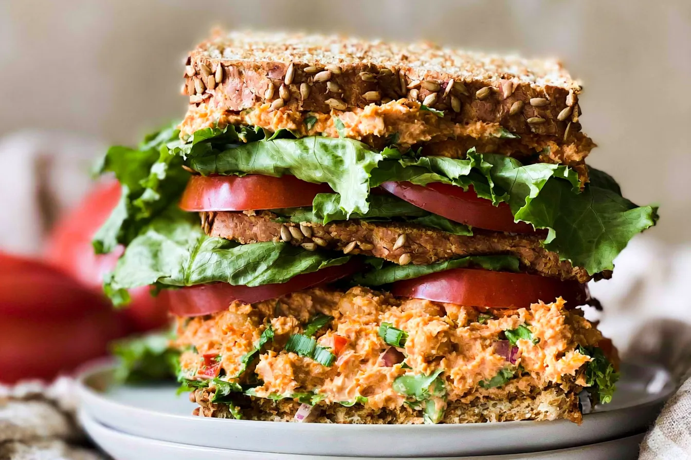 Buffalo Chickpea Salad Sandwich: A Tasty Vegan Delight