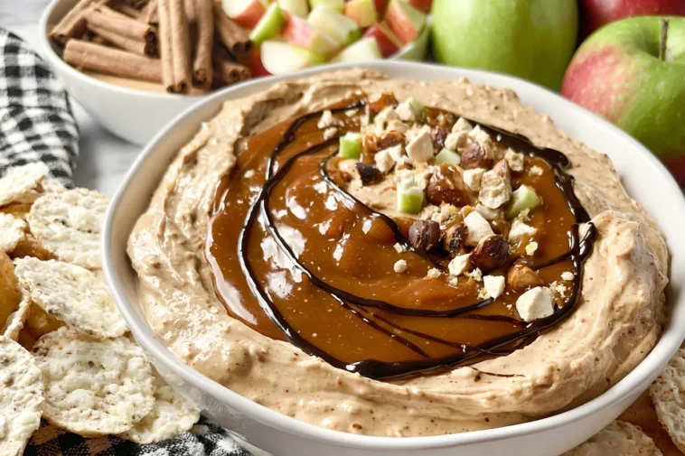Caramel Apple Dip: A Sweet Fall Favorite You’ll Love! 3 Caramel Apple Dip Served with Fresh Apple Slices
