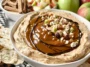 Caramel Apple Dip Served with Fresh Apple Slices