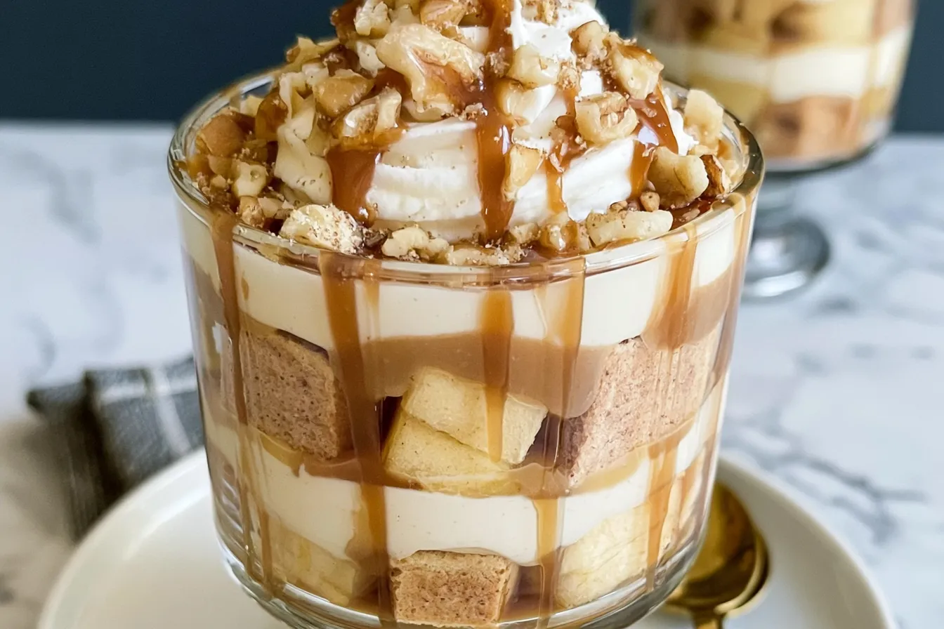 Caramel Apple Trifle Emily - The Perfect Fall Dessert