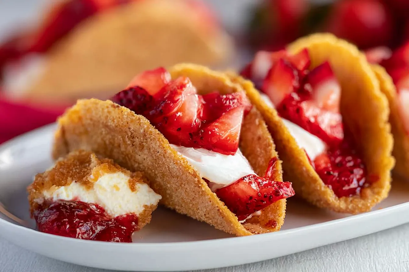 Cheesecake Tacos - Sweet and Delicious Dessert