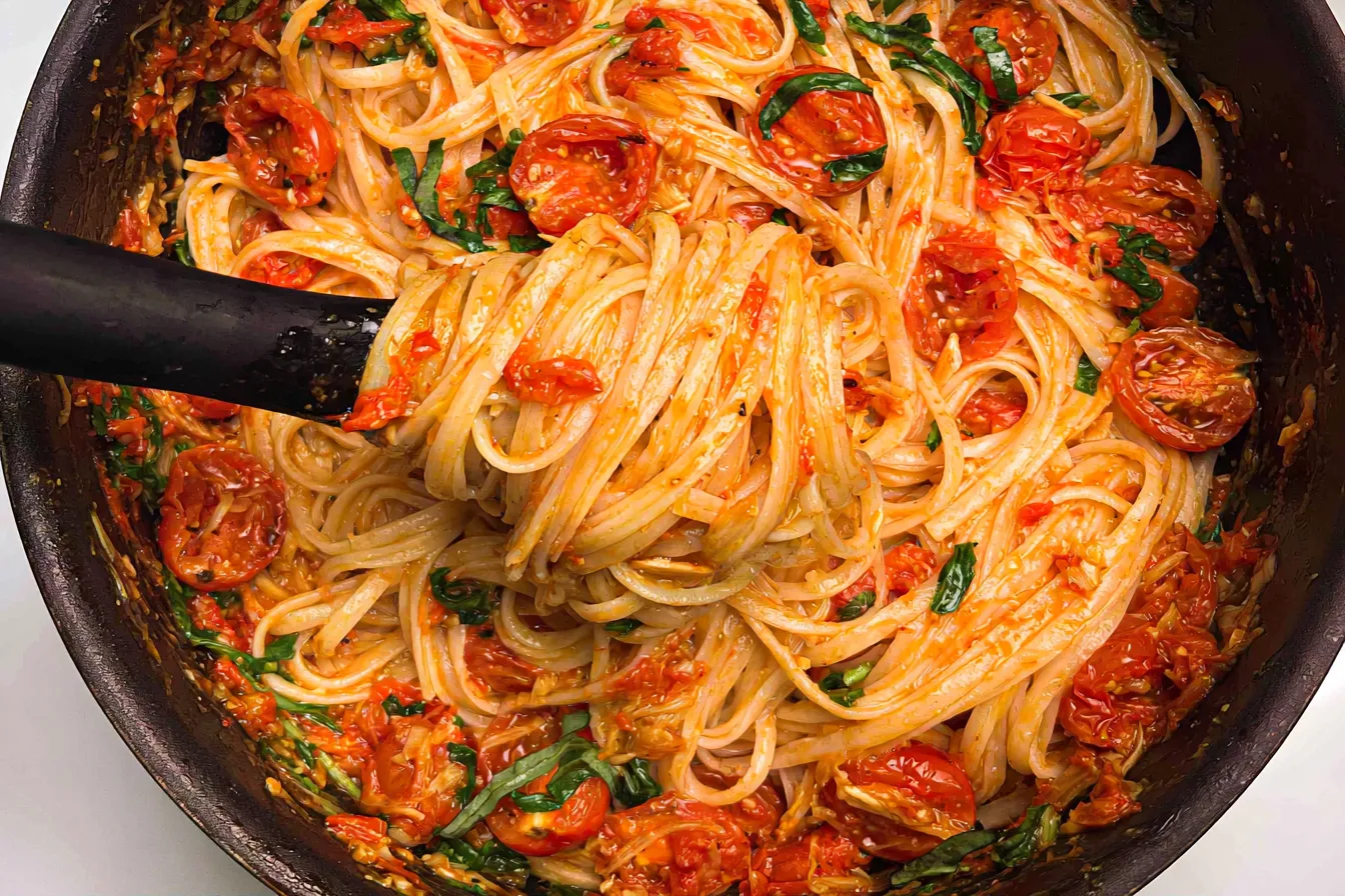 Cherry Tomato Garlic Pasta: A Colorful and Flavorful Dish