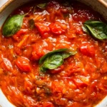 Vibrant Cherry Tomato Pasta Sauce in a Bowl