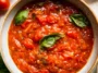 Vibrant Cherry Tomato Pasta Sauce in a Bowl