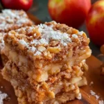 Chewy Apple Cinnamon Oat Bars - Easy 6-Ingredient Dessert