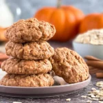 Chewy Pumpkin Spice Oatmeal Cookies That You’ll Love 15 Chewy Pumpkin Spice Oatmeal Cookies on a Plate