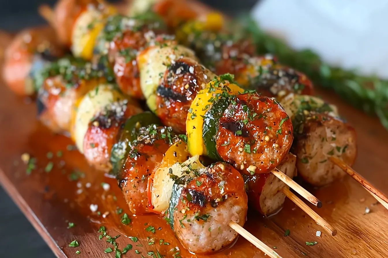 Chicken Apple Sausage Skewers: A Delicious Grilling Delight 4 Chicken Apple Sausage Skewers