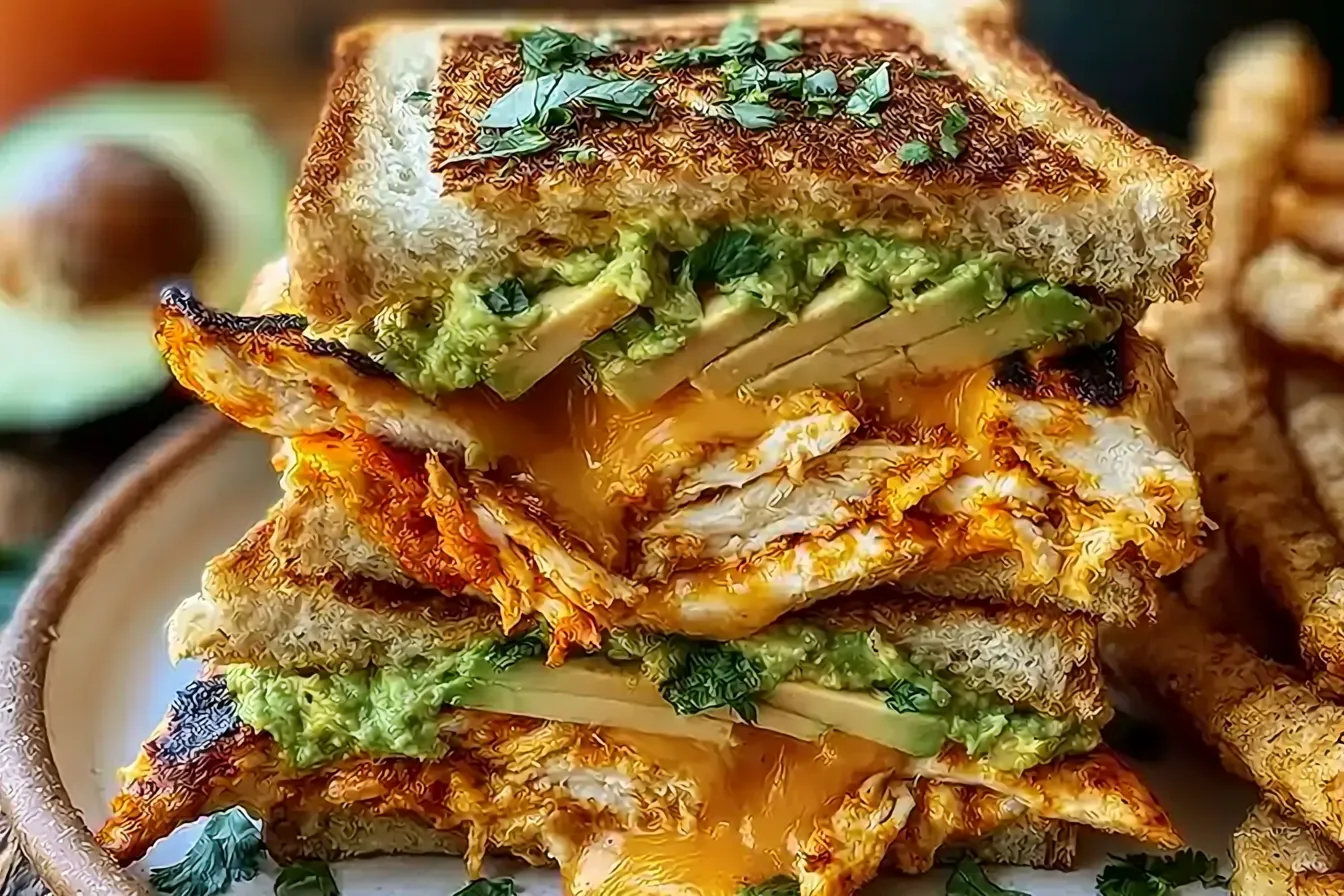 Chicken Avocado Melt Sandwich: A Delicious Delight! 4 Chicken Avocado Melt Sandwich