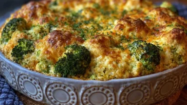 Chicken Broccoli Rice Cheese Casserole Deliciously Baked
